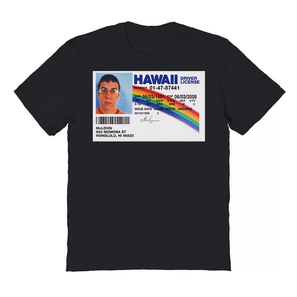 Men's Superbad McLovin ID Graphic Tee - Picture 1 of 1